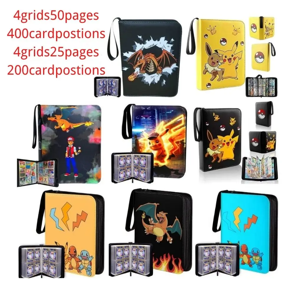 New 400Pcs Pokemon Album Book Cartoon Card Map Folder Game Card VMAX GX 4 Pocket Holder Collection Loaded List Kid Cool Toy Gift
New 400Pcs Pokemon Album Book Cartoon Card Map Folder Game Card VMAX GX 4 Pocket Holder Collection Loaded List Kid Cool Toy Gift
