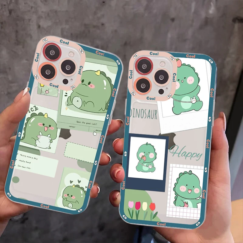 Green Little Dinosaur Phone Case For iPhone 13 14 Pro Max XS XR 12 11 Pro 13 Mini 6 7 8 Plus Soft Clear Back Cover
Green Little Dinosaur Phone Case For iPhone 13 14 Pro Max XS XR 12 11 Pro 13 Mini 6 7 8 Plus Soft Clear Back Cover