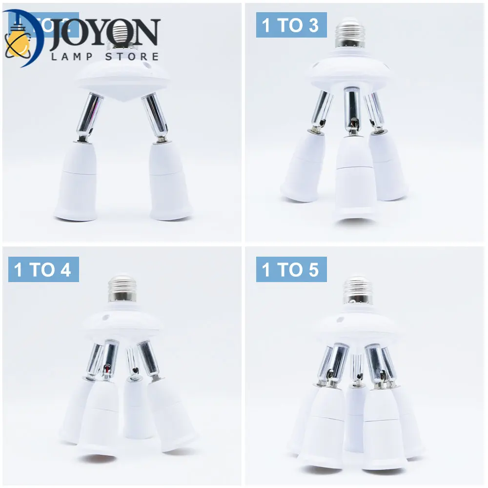 Цоколь E27-E27, адаптер для лампы E27, сплиттер 2/3/4/5, основа для лампы 
Цоколь E27-E27, адаптер для лампы E27, сплиттер 2/3/4/5, основа для лампы