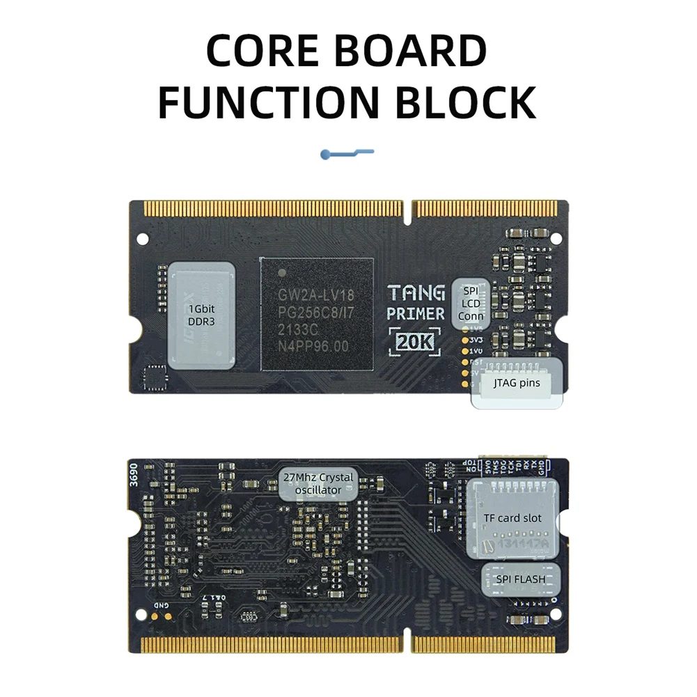 Для Tang праймер 20K GOWIN GW2A FPGA GoAI Core Board GW2A FPGA макетная плата GoAI Deep Learning Core Board B
Для Tang праймер 20K GOWIN GW2A FPGA GoAI Core Board GW2A FPGA макетная плата GoAI Deep Learning Core Board B