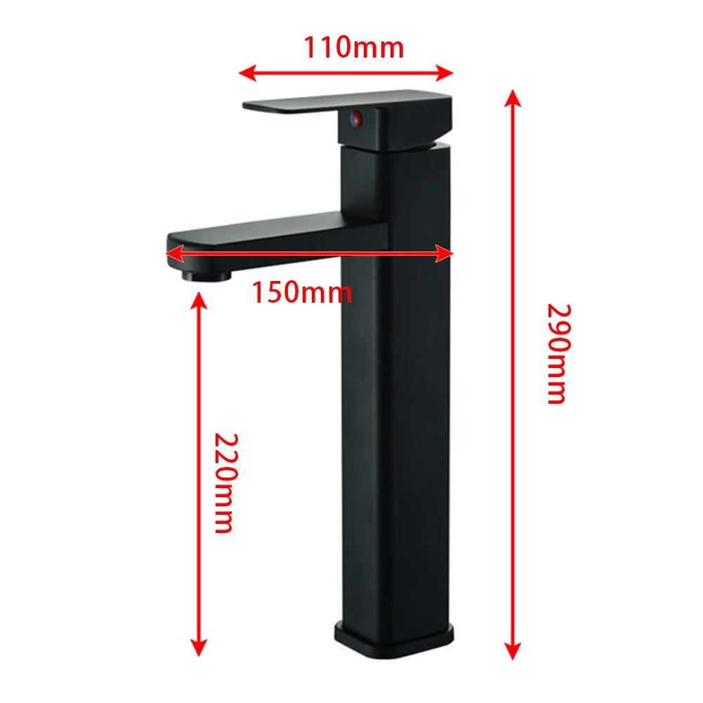 Basin Faucet Black Sink Faucet Cold And Hot Water Mixer Short Or Tall Stainless Stell Bath Wash Faucet Single Hole Tapware
Basin Faucet Black Sink Faucet Cold And Hot Water Mixer Short Or Tall Stainless Stell Bath Wash Faucet Single Hole Tapware