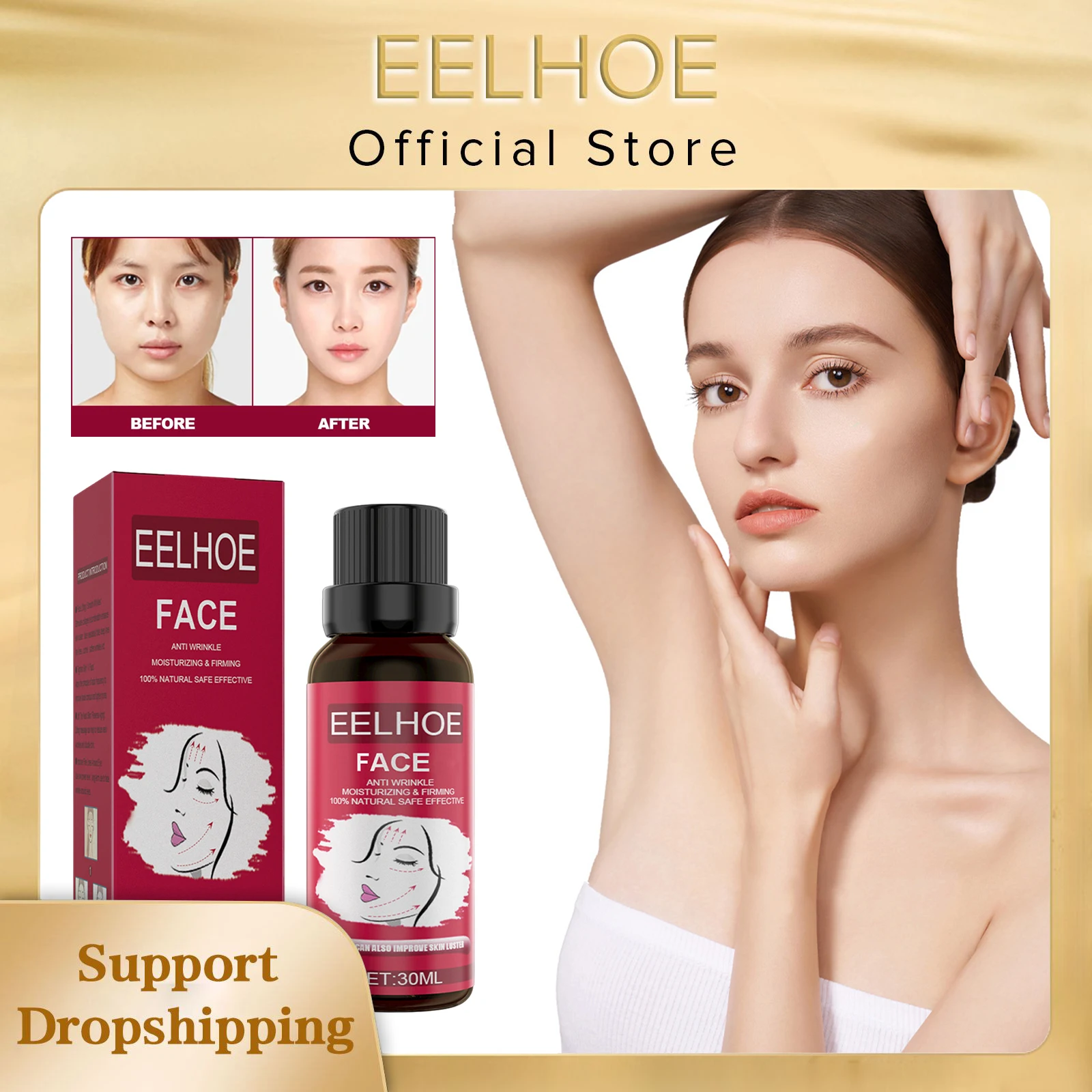 Anti Wrinkle Oil Remove Double Chin Slim V Line Shaper Cheek Lift Firming Moisturizing Tightening V Face Massage Essential Oil
Anti Wrinkle Oil Remove Double Chin Slim V Line Shaper Cheek Lift Firming Moisturizing Tightening V Face Massage Essential Oil