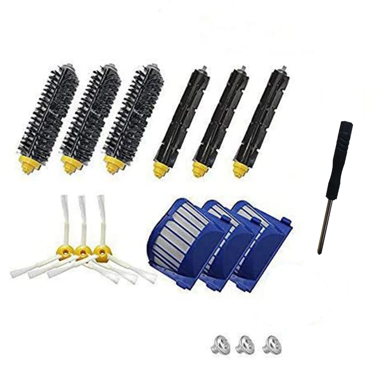 Replacement Accessories Kit For Irobot Roomba 600 Series 620 630 650 660 680,Filter,Side Brush,Flexible Beater Brush
Replacement Accessories Kit For Irobot Roomba 600 Series 620 630 650 660 680,Filter,Side Brush,Flexible Beater Brush