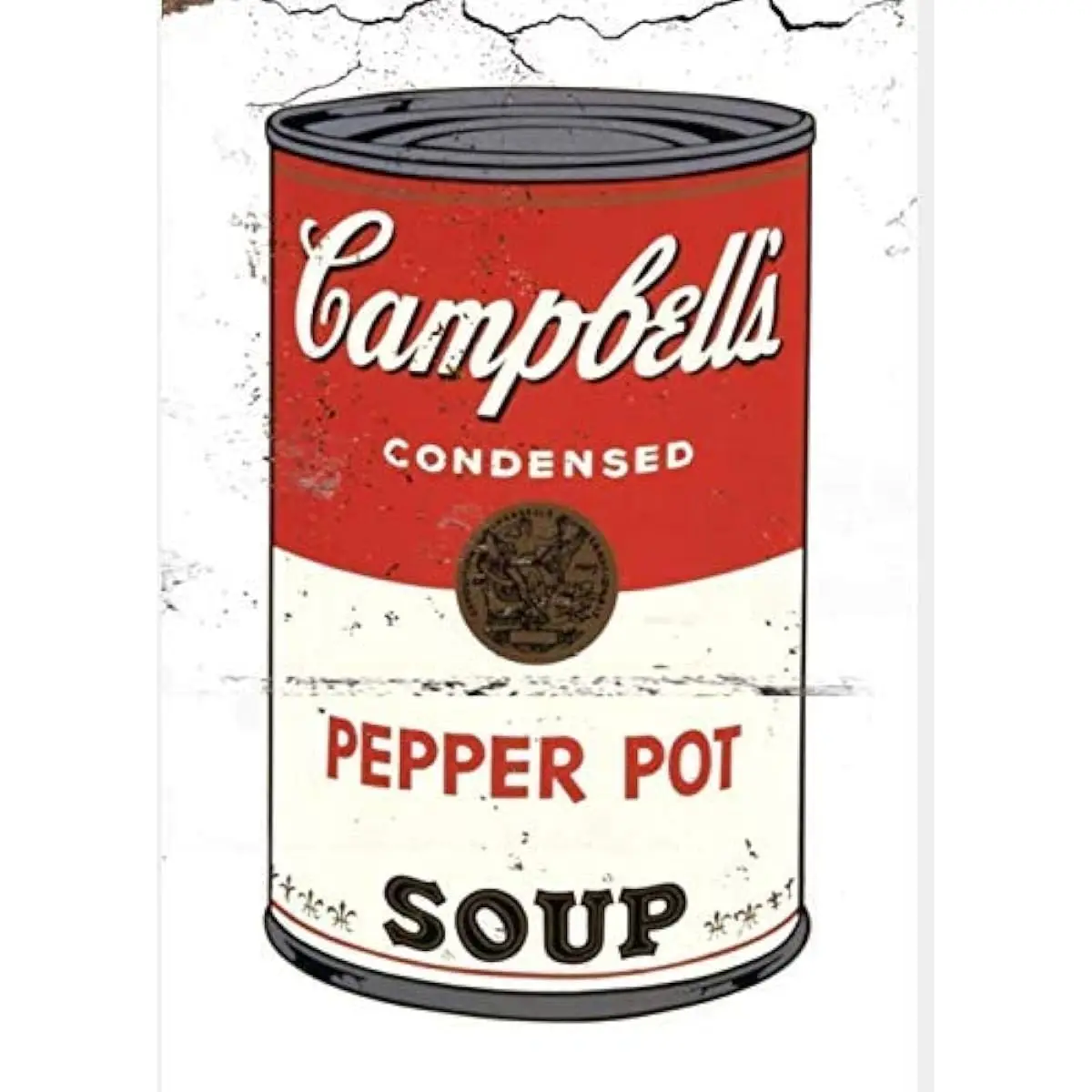 

Metal Sign Metal Sign Andy Warhol Poster Campbell's Condensed Pepper Pot Soup Rusted Vintage Tin Sign 8x12 Inches