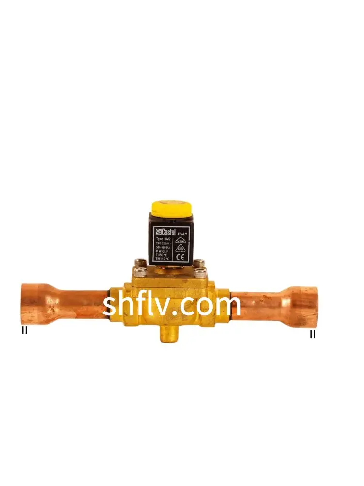 Castel welding Type 1099/9 air conditioning freezer solenoid valve 1099/9A6 Inner diameter of welded pipe is 28mm
Castel welding Type 1099/9 air conditioning freezer solenoid valve 1099/9A6 Inner diameter of welded pipe is 28mm