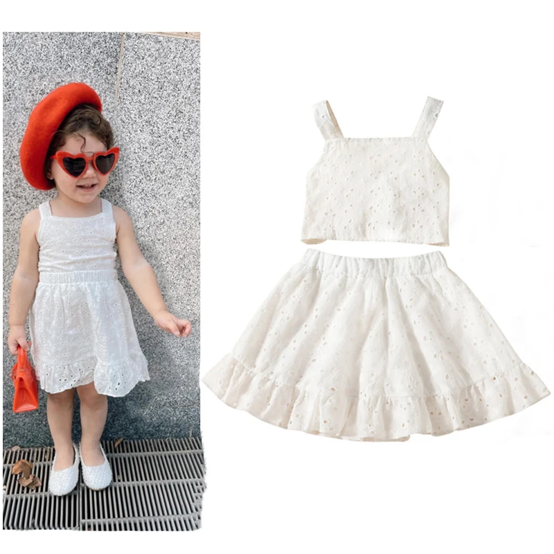 2Piece Summer Toddler Clothes Baby Girls Boutique Outfits Fashion Solid Sleeveless Cotton T-shirt+Skirt Kids Clothing Set BC2291
2Piece Summer Toddler Clothes Baby Girls Boutique Outfits Fashion Solid Sleeveless Cotton T-shirt+Skirt Kids Clothing Set BC2291