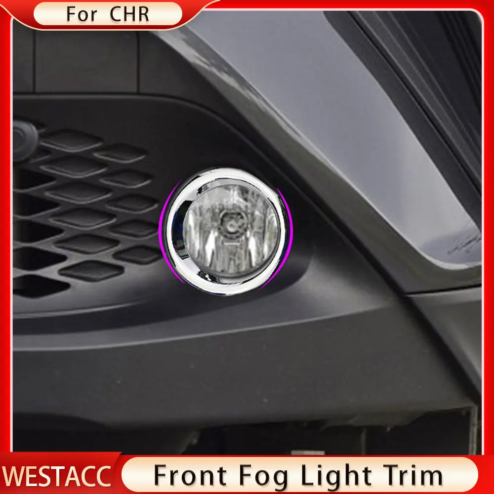 2Pcs/set ABS Chrome Car Front Fog Light Lamp Cover Decoration Sticker Trim for Toyota CHR C-HR 2016 - 2020 Accessories
2Pcs/set ABS Chrome Car Front Fog Light Lamp Cover Decoration Sticker Trim for Toyota CHR C-HR 2016 - 2020 Accessories