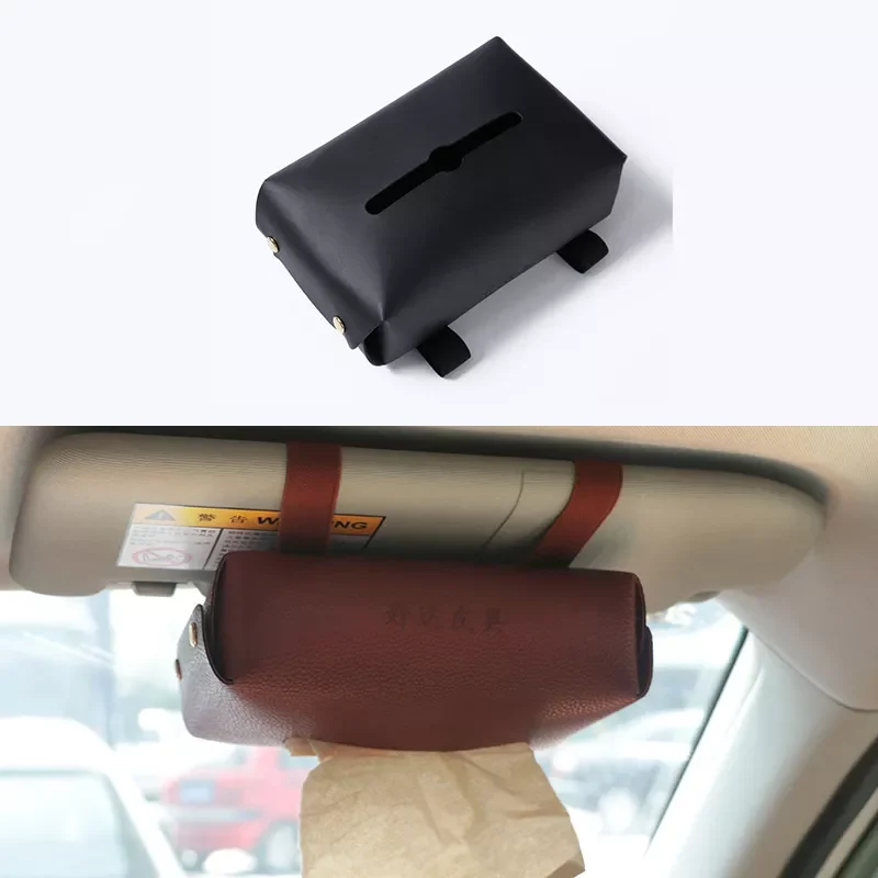 Leather Car Tissue Box with Hanging Armrest Sun Visor, Chair Back, Sunroof Drawer, Household Car Tissue Cover
Leather Car Tissue Box with Hanging Armrest Sun Visor, Chair Back, Sunroof Drawer, Household Car Tissue Cover
