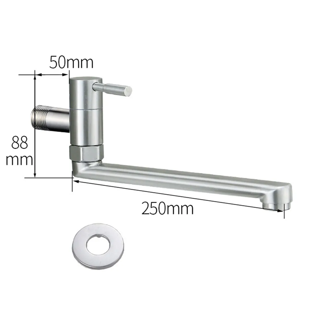 Stainless Steel Kitchen Faucet Faucet Lengthened Swivel Silver Sink Mixer Tap Water Saving 360 Degree Rotation
Stainless Steel Kitchen Faucet Faucet Lengthened Swivel Silver Sink Mixer Tap Water Saving 360 Degree Rotation