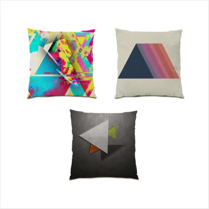 

Square Living Room Decoration Graffiti Pillow Cover Home Decor Throw Pillow Covers Color Geometry Cushion Cover 45x45 Sofa E0606