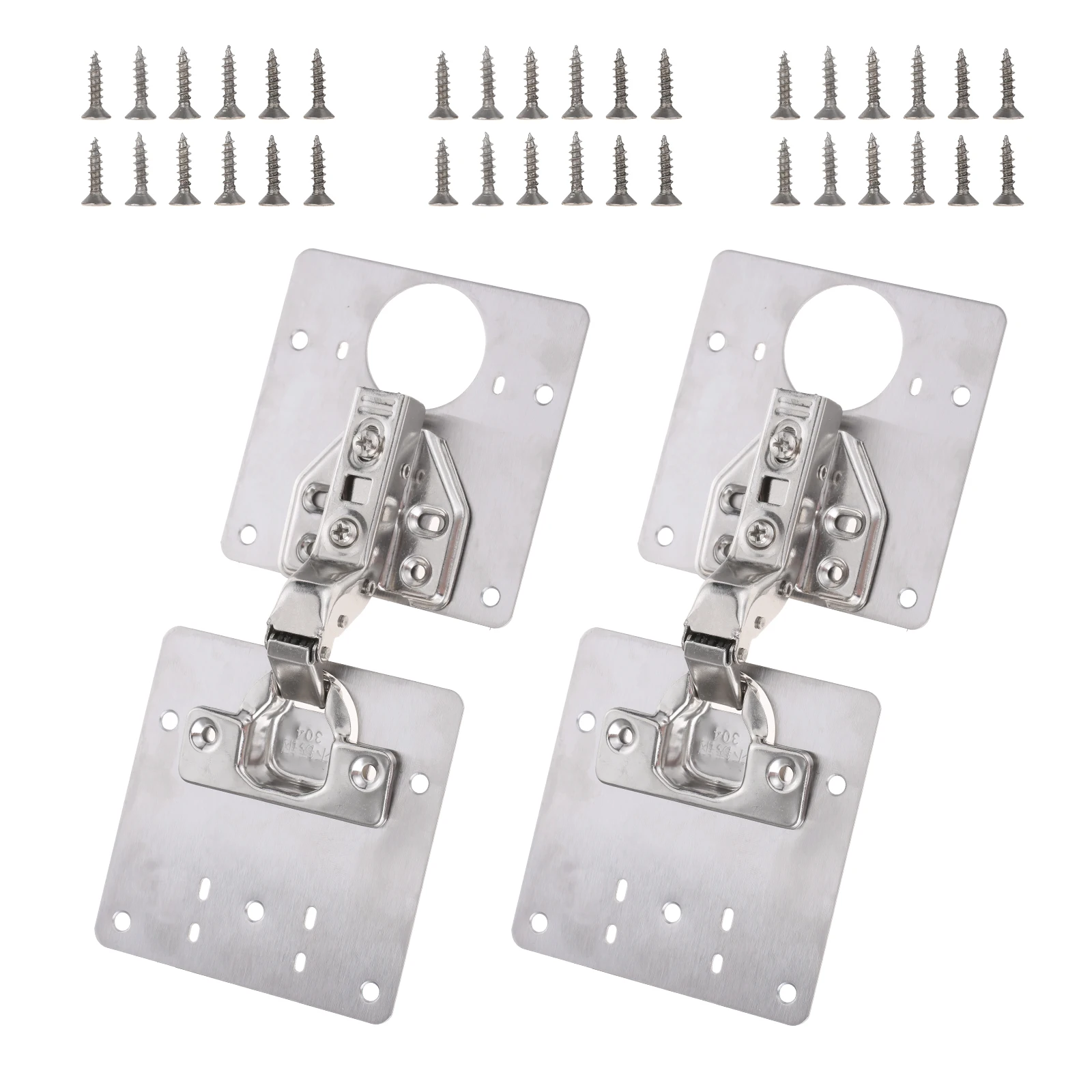 2 набора, 4 петли для ремонта + 2 петли с винтами, боковая панель из нержавеющей стали, Прямой кронштейн для рамки мебели, соединение 3,9*3,5 дюйма
2 набора, 4 петли для ремонта + 2 петли с винтами, боковая панель из нержавеющей стали, Прямой кронштейн для рамки мебели, соединение 3,9*3,5 дюйма