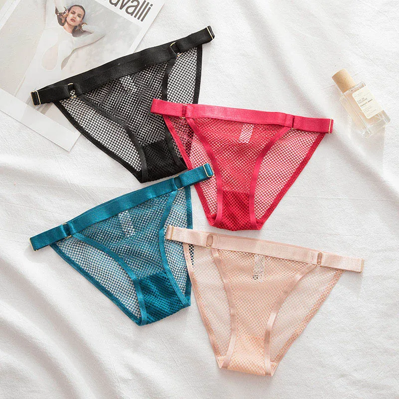 2022 Women Charming Transparent Mesh Underwear Ultra-thin Female Hollow T-Shaped Fishnet Briefs Low Waist Cotton Crotch Panties
2022 Women Charming Transparent Mesh Underwear Ultra-thin Female Hollow T-Shaped Fishnet Briefs Low Waist Cotton Crotch Panties
