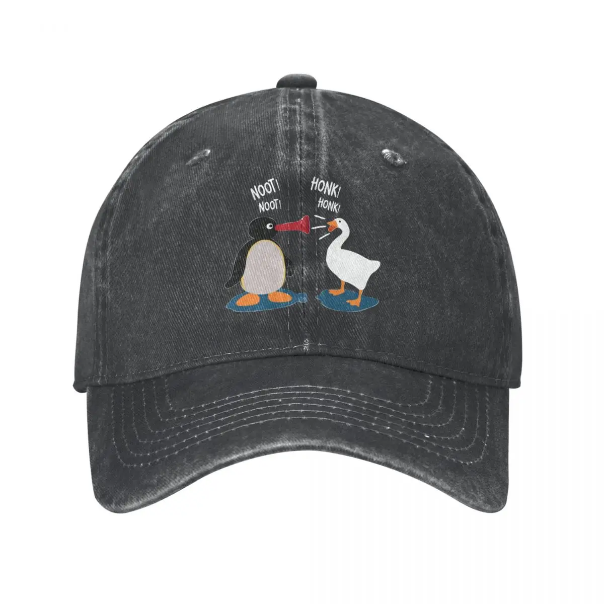 

Noot Honk Baseball Caps Vintage Distressed Denim Washed Pingu Pinga Penguin Sun Cap for Men Women All Seasons Travel Hats Cap