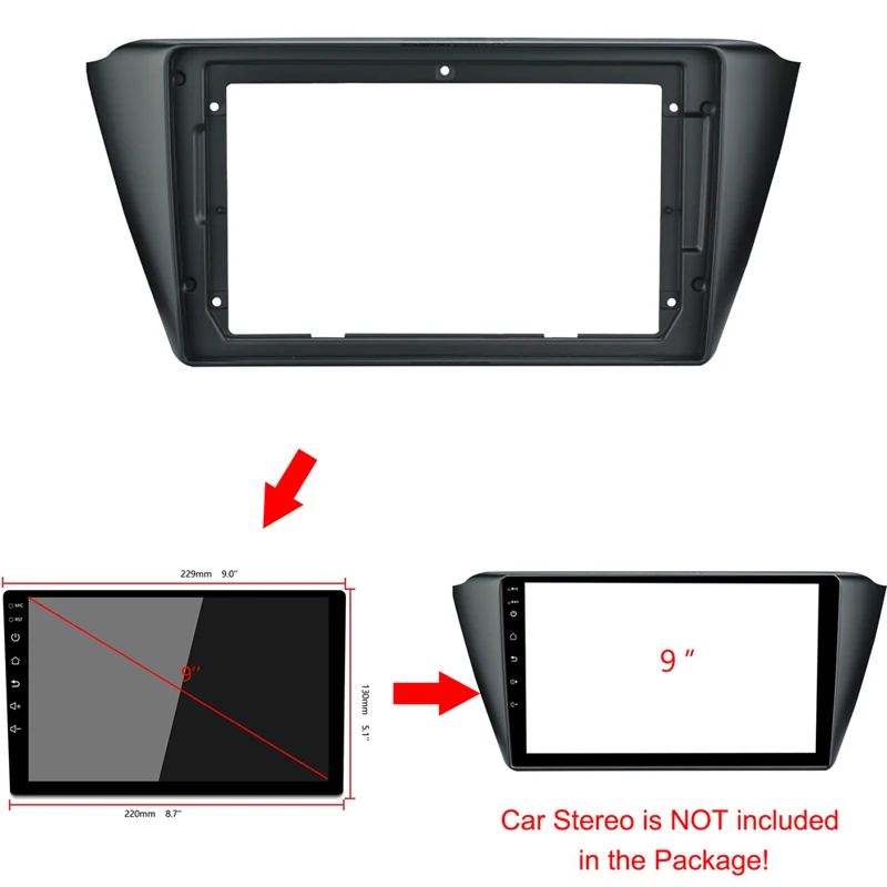 Универсальный автомобильный радиоприемник, 9 дюймов, 1Din, 2 Din, для Skoda Fabia 2015-2020, автомобильная панель, рама, панель приборной панели, монтажный ...
Универсальный автомобильный радиоприемник, 9 дюймов, 1Din, 2 Din, для Skoda Fabia 2015-2020, автомобильная панель, рама, панель приборной панели, монтажный ...