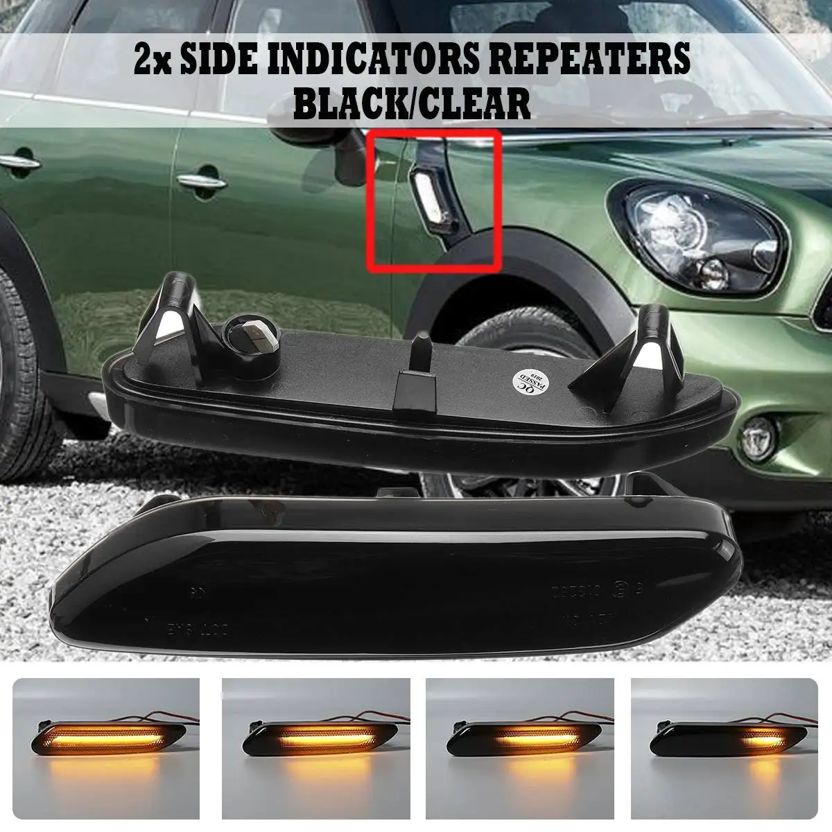 Pair Flowing Turn Signal Light Dynamic LED Side Marker Light 12v Side Repeater Lamp Panel Lamp For BMW For Mini Cooper R60 R61
Pair Flowing Turn Signal Light Dynamic LED Side Marker Light 12v Side Repeater Lamp Panel Lamp For BMW For Mini Cooper R60 R61