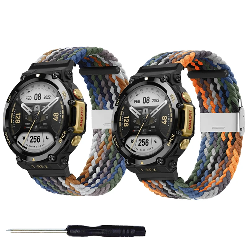 Fashion Pretty stretch braided band for Xiaomi Amazfit T-Rex Pro Trex 2 Smartwatch with Nylon Adjustable bracelet
Fashion Pretty stretch braided band for Xiaomi Amazfit T-Rex Pro Trex 2 Smartwatch with Nylon Adjustable bracelet