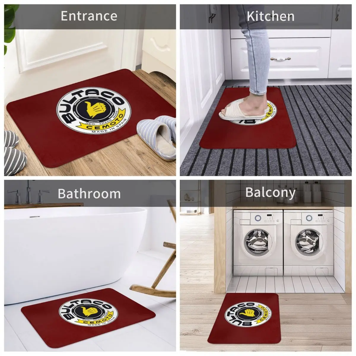 Bultaco Logo Bath Door Mat Nordic 3D Art Kawaiii Rug Carpet Decor Entrance Living Room Home Kitchen Bedroom Non-slip Dancing
Bultaco Logo Bath Door Mat Nordic 3D Art Kawaiii Rug Carpet Decor Entrance Living Room Home Kitchen Bedroom Non-slip Dancing
