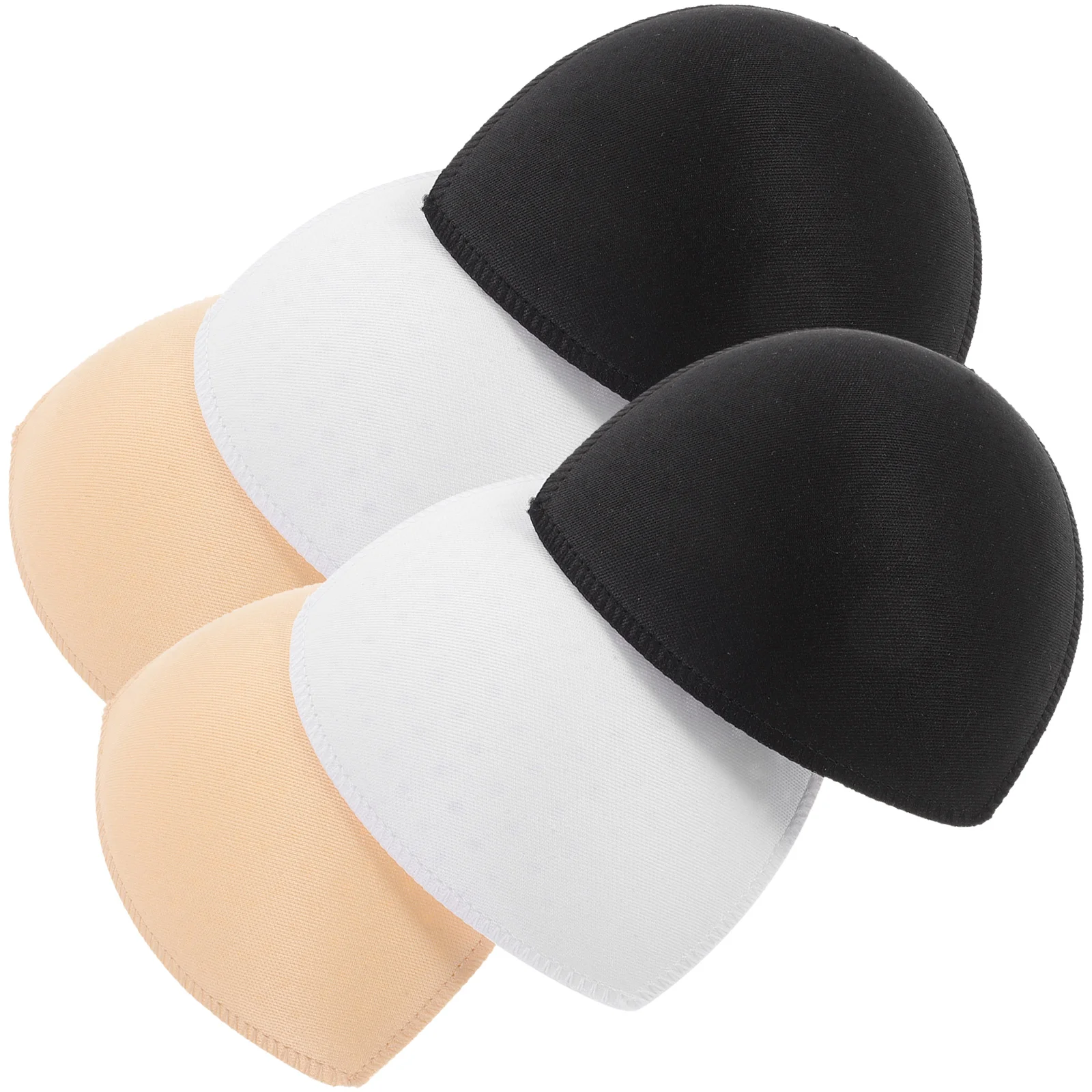 

3 Pairs Asymmetrical Sports Sponge Breast Pad Insert Inserts Mat Cup Pads Miss