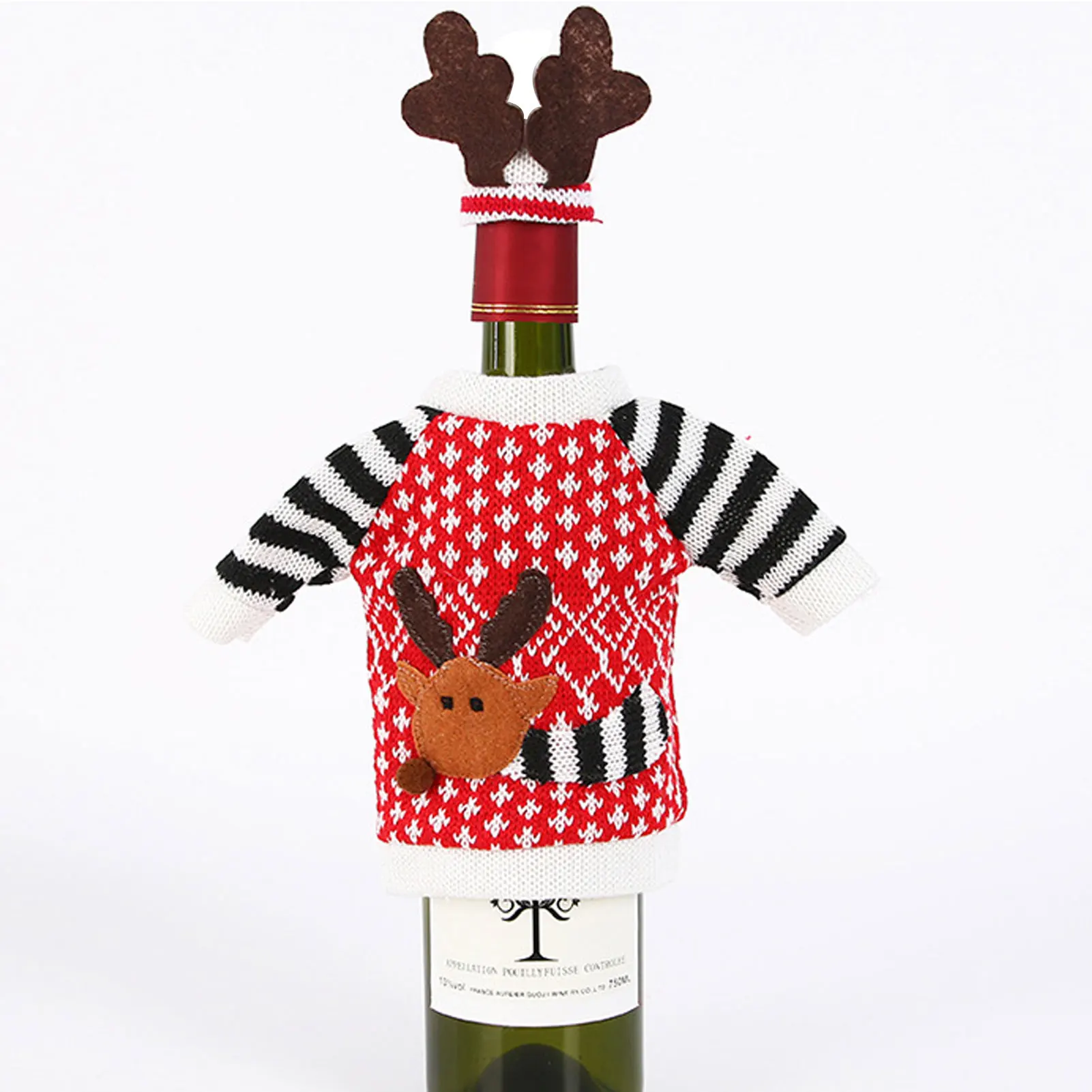 Christmas Elk Red Wine Bottle Cover Adding Christmas Warm Atmosphere for Festival Party Favors
Christmas Elk Red Wine Bottle Cover Adding Christmas Warm Atmosphere for Festival Party Favors
