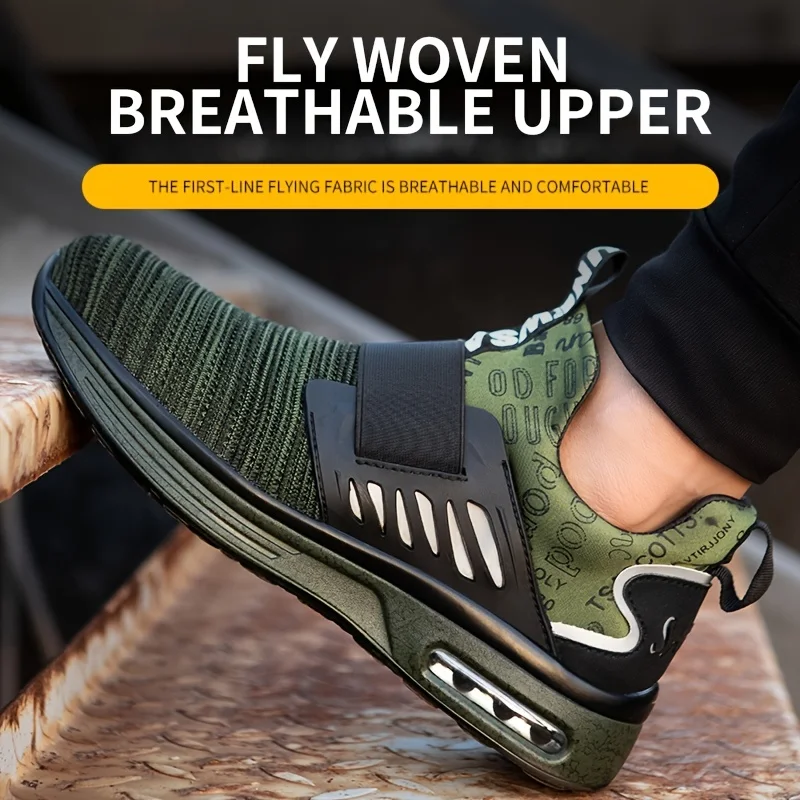 1 Pair Breathable Men Work Safety Shoes Steel Toe Cap Air Cushion Working Boots Construction Indestructible Work Sneakers Shoes
1 Pair Breathable Men Work Safety Shoes Steel Toe Cap Air Cushion Working Boots Construction Indestructible Work Sneakers Shoes