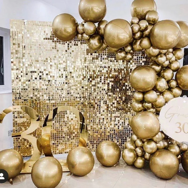 18pcs Glitter Sequins Wall Background Panel Square Gold Glitter Wall Decoration Wedding Large Event Stage Background Decoration 
18pcs Glitter Sequins Wall Background Panel Square Gold Glitter Wall Decoration Wedding Large Event Stage Background Decoration