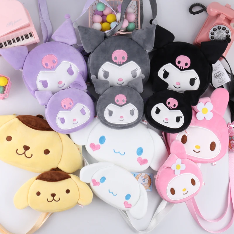 Милая плюшевая сумка Sanrio My Melody Cinnamoroll Kuromi-Кроссбоди монет пурпурная плюшевая игрушка детский подарок на день рождения мультяшный кошелек
Милая плюшевая сумка Sanrio My Melody Cinnamoroll Kuromi-Кроссбоди монет пурпурная плюшевая игрушка детский подарок на день рождения мультяшный кошелек