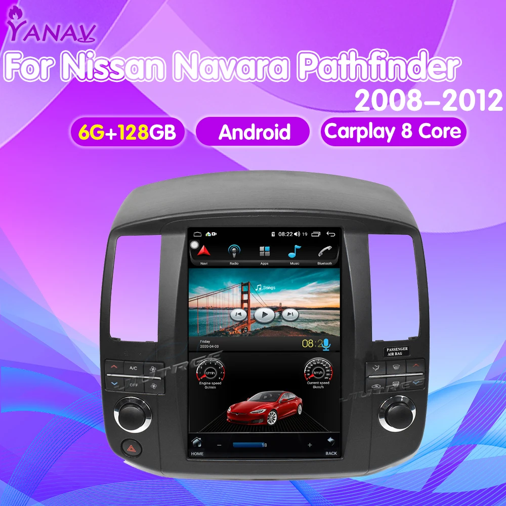 Car Radio For Nissan Navara Pathfinder 2008-2012 8 Core Tesla Style Android Multimedia Video Player GPS Navigation Auto Stereo
Car Radio For Nissan Navara Pathfinder 2008-2012 8 Core Tesla Style Android Multimedia Video Player GPS Navigation Auto Stereo