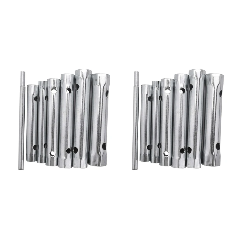 2X 6Mm - 17Mm Tubular Socket Wrench Set Plug Tube Hollow Socket Wrench Filter Wrench
2X 6Mm - 17Mm Tubular Socket Wrench Set Plug Tube Hollow Socket Wrench Filter Wrench