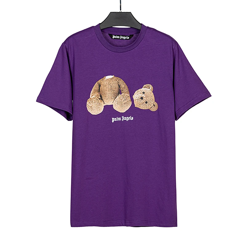Palm Angels Men Women Loose T-Shirt Cartoon Print Little Bear Couples Fashion Casual Round Neck T-Shirt Cotton Casual T-Shirt
Palm Angels Men Women Loose T-Shirt Cartoon Print Little Bear Couples Fashion Casual Round Neck T-Shirt Cotton Casual T-Shirt