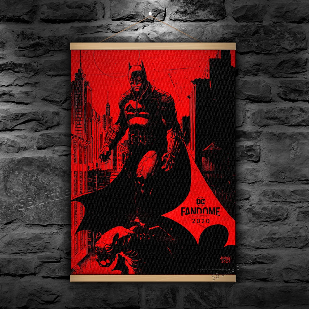 Robert Bat Bruce Wayne Man Canvas Poster Pictures for Living Room Home Decor Painting Wall Art with Solid Wood Hanging Scroll
Robert Bat Bruce Wayne Man Canvas Poster Pictures for Living Room Home Decor Painting Wall Art with Solid Wood Hanging Scroll