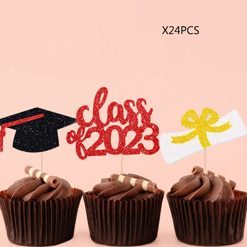 24PCS Red Glitter 2023 Graduation Theme Cupcake Toppers Class of 2023 Grad Cap Diploma Cupcake Picks Graduation Party Decor
24PCS Red Glitter 2023 Graduation Theme Cupcake Toppers Class of 2023 Grad Cap Diploma Cupcake Picks Graduation Party Decor