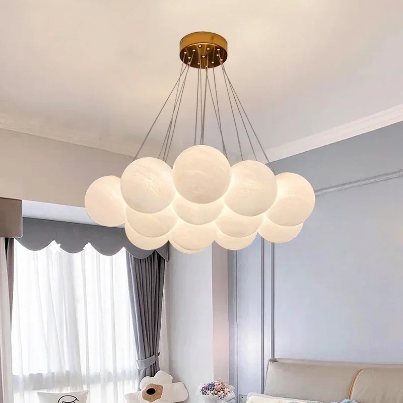 Glass Ball Chandelier French Style Ceiling Lamp Modern Minimalist Droplight Magic Bean Lantern Ins Style Pendant Light for Home
Glass Ball Chandelier French Style Ceiling Lamp Modern Minimalist Droplight Magic Bean Lantern Ins Style Pendant Light for Home