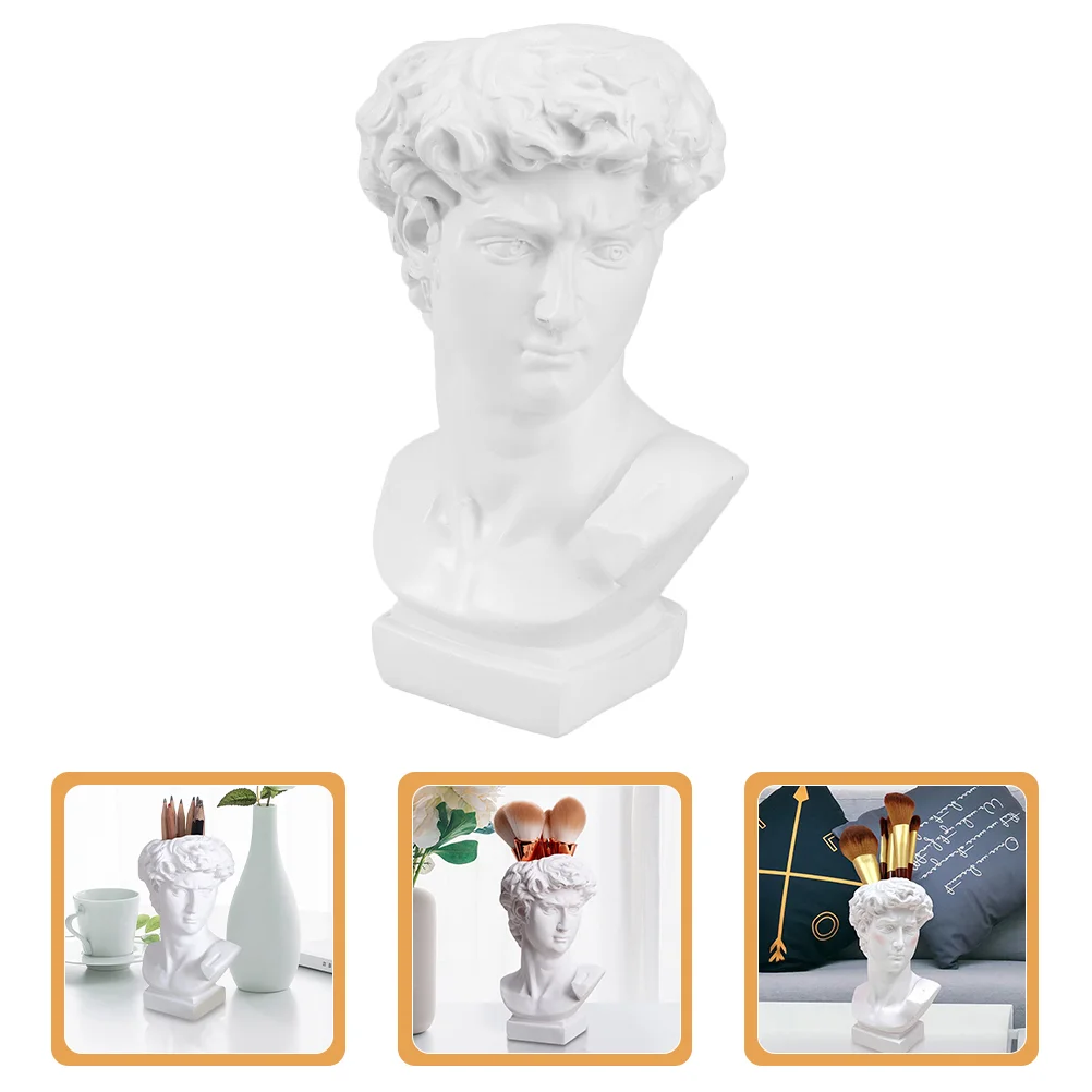 Statue Bust Greek Vase Holder Sculpture David Pot Flower Face Pen Figurine Head Resin Brush Cup Planter Roman Decor Renaissance
Statue Bust Greek Vase Holder Sculpture David Pot Flower Face Pen Figurine Head Resin Brush Cup Planter Roman Decor Renaissance