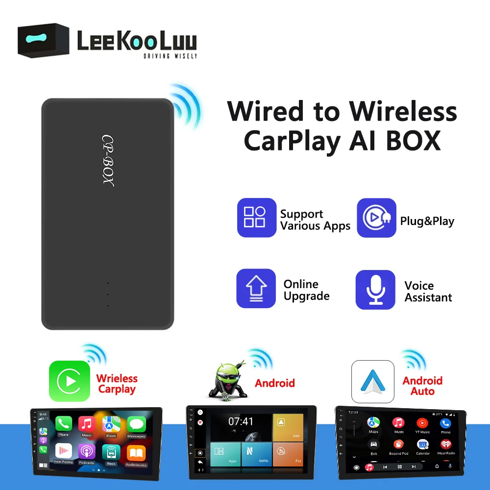 LeeKooLuu Беспроводная CarPlay Android Автомобильная стандартная коробка Проводная CarPlay для беспроводной CarPlay Android авто для BMW Audi Toyota
LeeKooLuu Беспроводная CarPlay Android Автомобильная стандартная коробка Проводная CarPlay для беспроводной CarPlay Android авто для BMW Audi Toyota