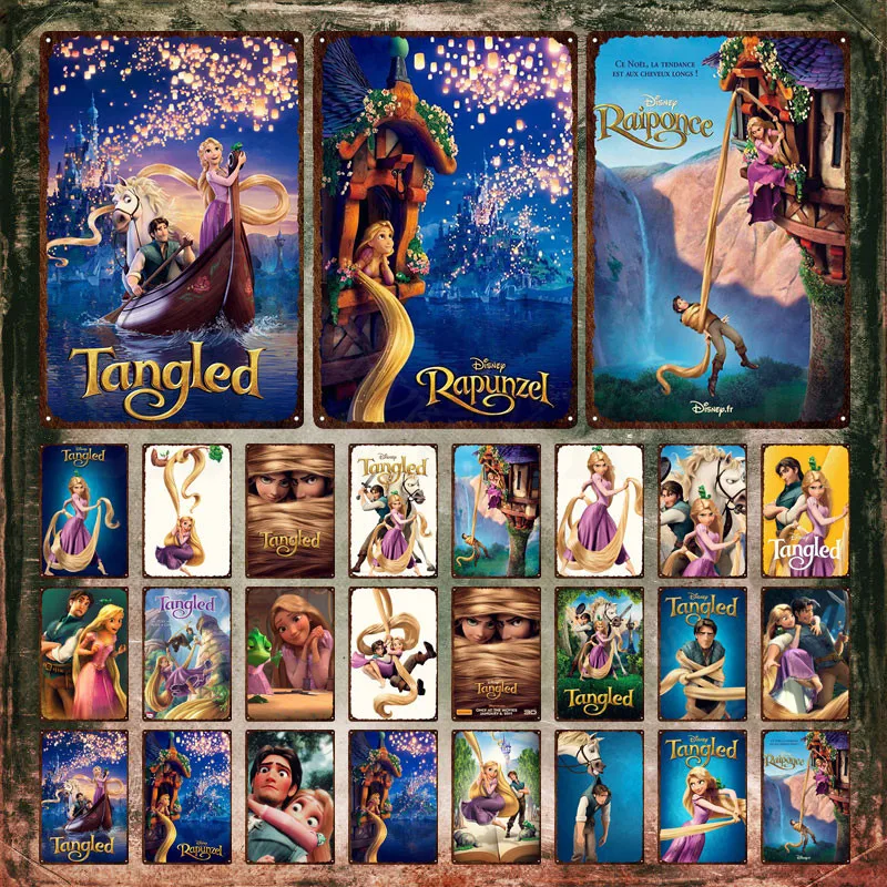 Disney Tangled Metal Signs Cartoon Plaque The First Work In Transition From Hand-Drawn Animation To Computer Animation Tin Signs
Disney Tangled Metal Signs Cartoon Plaque The First Work In Transition From Hand-Drawn Animation To Computer Animation Tin Signs