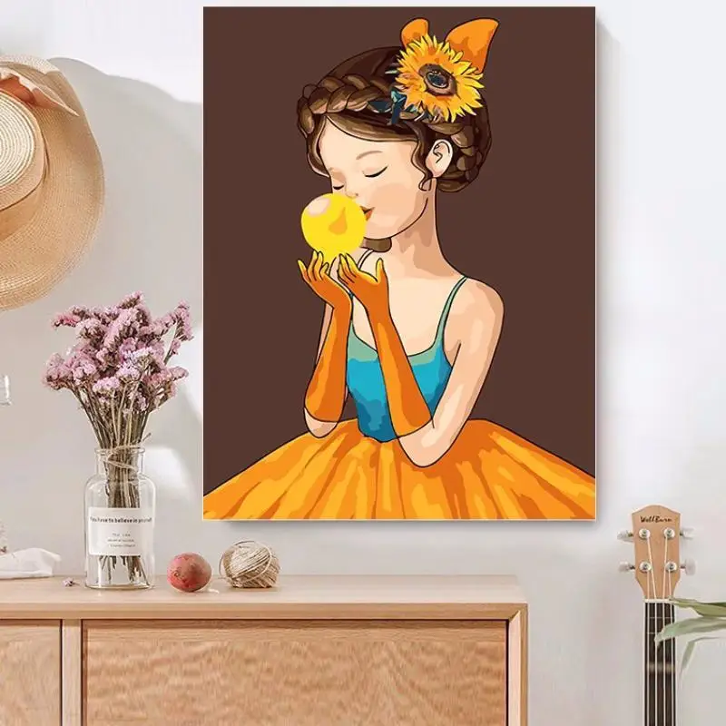 Digital Oil painting DIY Filled With Bubbles Girl Healing Beginner Hand Drawn 
Digital Oil painting DIY Filled With Bubbles Girl Healing Beginner Hand Drawn