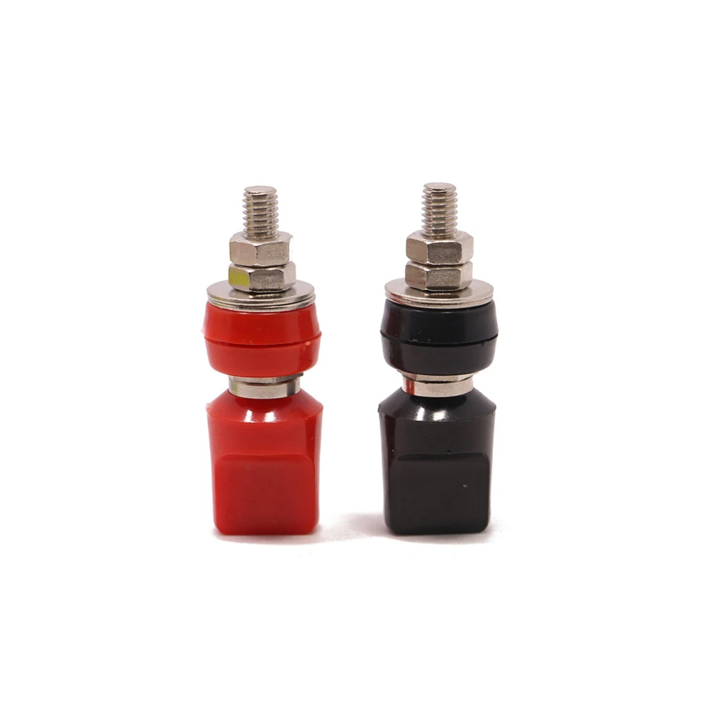 2PCS Terminals Binding Post 8mm Pure Copper Flat Cap Terminal 4mm Banana Socket Amplifier Terminal Binding Post Red Black
2PCS Terminals Binding Post 8mm Pure Copper Flat Cap Terminal 4mm Banana Socket Amplifier Terminal Binding Post Red Black
