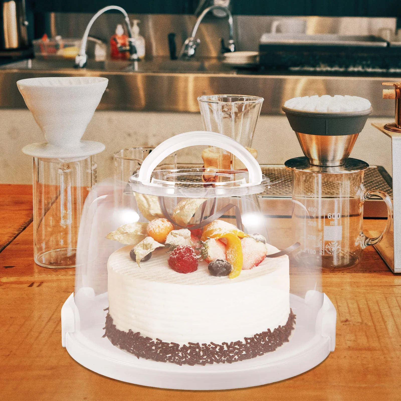 Cake Carrier with Handle Reusable Cake Carrier Portable Cake Box Round Cake Container
Cake Carrier with Handle Reusable Cake Carrier Portable Cake Box Round Cake Container
