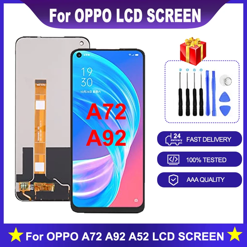 6.5'' Original For Oppo A72 A92 A52 CPH2067 LCD Display 10 Touch Screen Digitizer Assembly Replacement For Oppo Realme A52 LCD
6.5'' Original For Oppo A72 A92 A52 CPH2067 LCD Display 10 Touch Screen Digitizer Assembly Replacement For Oppo Realme A52 LCD