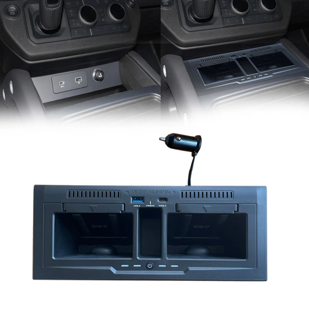 Black Accessories For Land Rover For Defender 90 110 2020-2023 Wireless Charger 1pc 1.5A Brand New High Quality
Black Accessories For Land Rover For Defender 90 110 2020-2023 Wireless Charger 1pc 1.5A Brand New High Quality