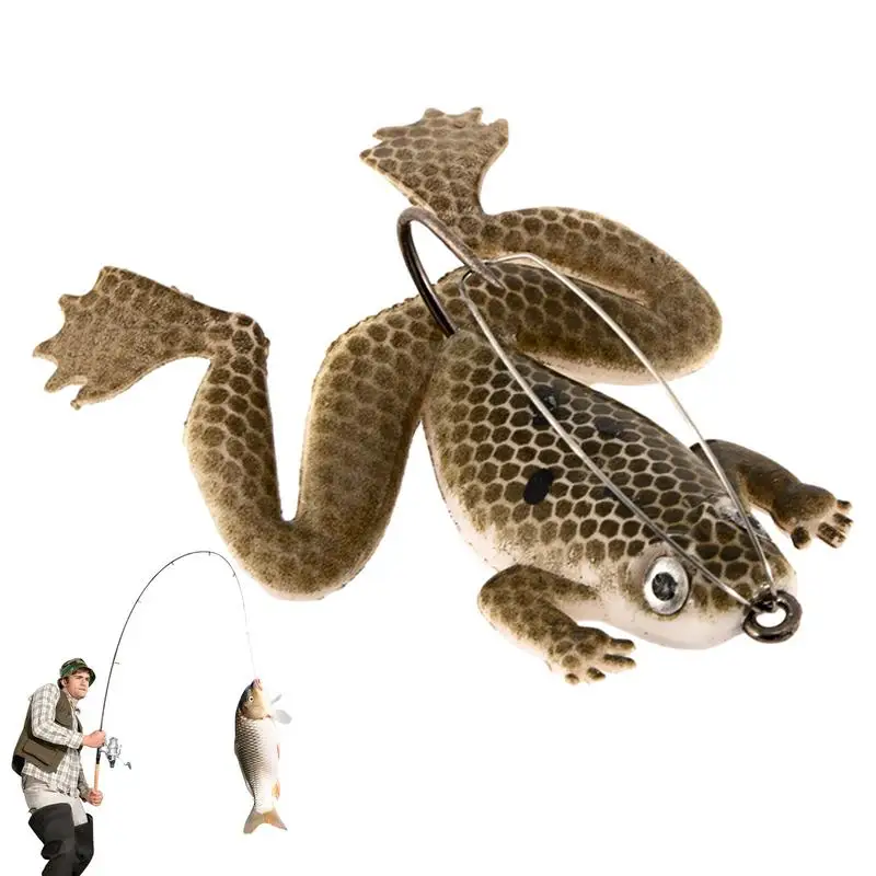 

Приманки в виде лягушки для ловли окуня, искусственная Реалистичная рыболовная приманка, мягкая плавающая приманка, искусственная Рыбалка