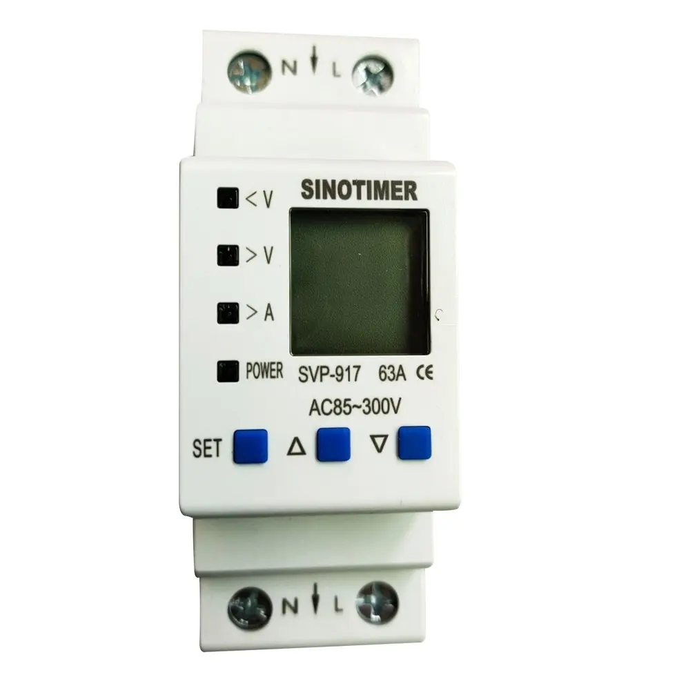 SINOTIMER 63A 80A Din Rail Adjustable Over Under Voltage Protective Device Current Limit Protection Voltmeter Ammeter Kwh
SINOTIMER 63A 80A Din Rail Adjustable Over Under Voltage Protective Device Current Limit Protection Voltmeter Ammeter Kwh