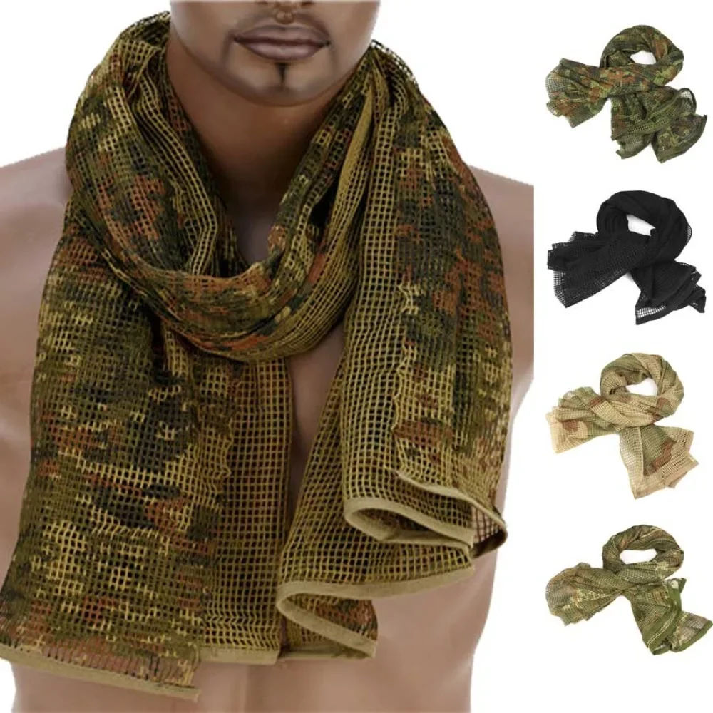 Cotton Military Camouflage Tactical Mesh Scarf Sniper Face Veil Camping Hunting Multi Purpose Hiking Scarve Ghillie Suit Clothes
Cotton Military Camouflage Tactical Mesh Scarf Sniper Face Veil Camping Hunting Multi Purpose Hiking Scarve Ghillie Suit Clothes