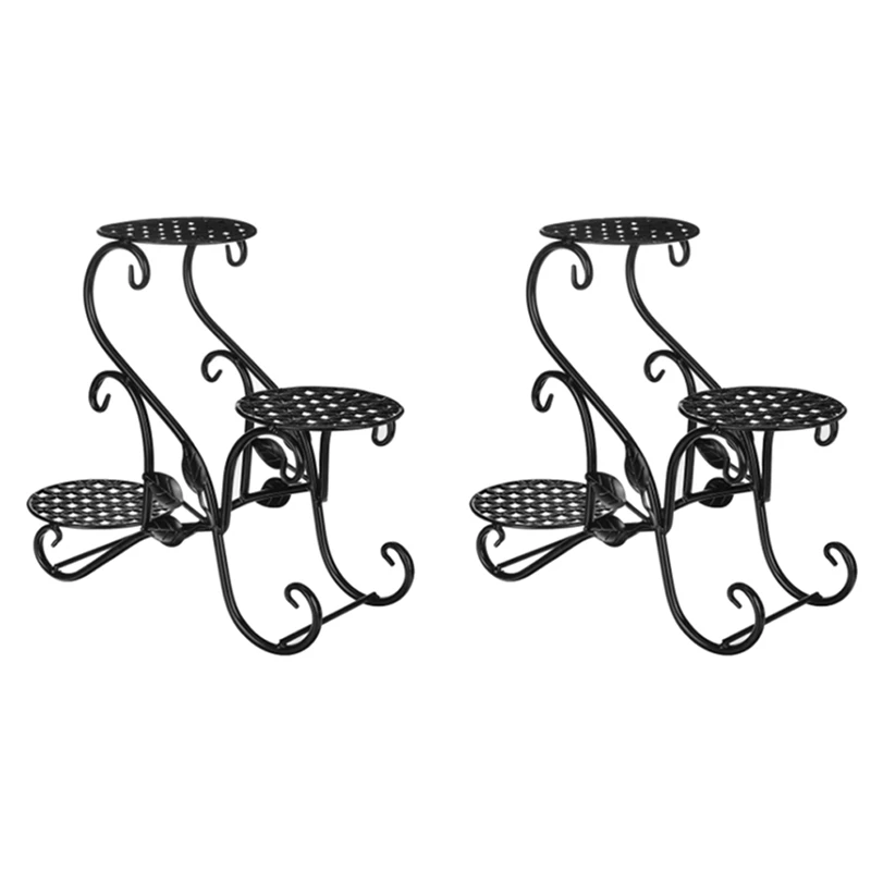 2X Iron Flower Shelf Rack Home Floor-Style Living Room Flower Pot Shelf 3Layers Indoor Outdoor Garden Stand(Black)
2X Iron Flower Shelf Rack Home Floor-Style Living Room Flower Pot Shelf 3Layers Indoor Outdoor Garden Stand(Black)