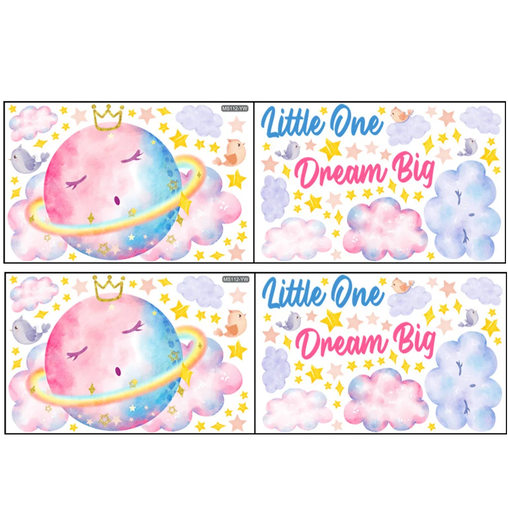 2 Sets Playroom Cartoon Cloud Planet Wallpaper Star Cloud Wall Sticker Planet Background Decal Planet Pattern Wall Sticker
2 Sets Playroom Cartoon Cloud Planet Wallpaper Star Cloud Wall Sticker Planet Background Decal Planet Pattern Wall Sticker