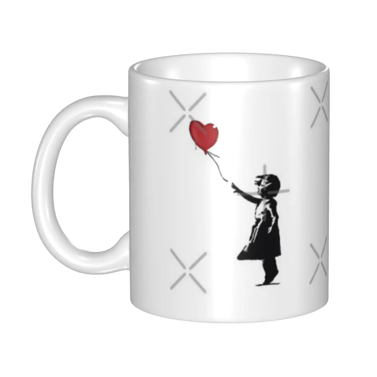 Кофейные чашки Banksy Girl с воздушным шаром в форме сердца, кофейные чашки для взрослых, Индивидуальные керамические чашки для офиса
Кофейные чашки Banksy Girl с воздушным шаром в форме сердца, кофейные чашки для взрослых, Индивидуальные керамические чашки для офиса