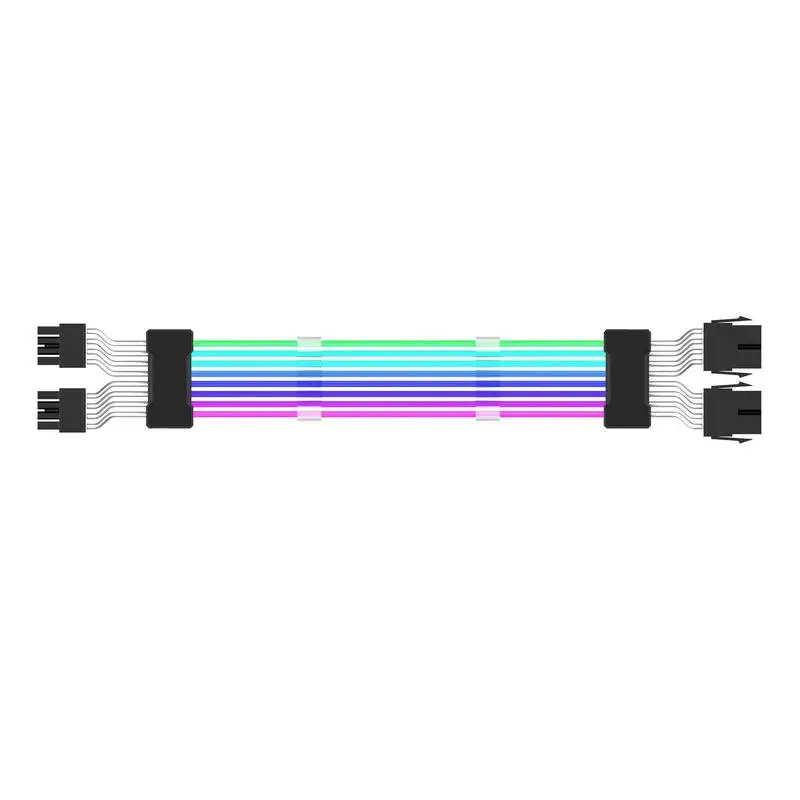 RGB Power Supply Cables Compatible Power Cable With Dual LED Light PC Internal Components For Motherboard Connector High Power
RGB Power Supply Cables Compatible Power Cable With Dual LED Light PC Internal Components For Motherboard Connector High Power