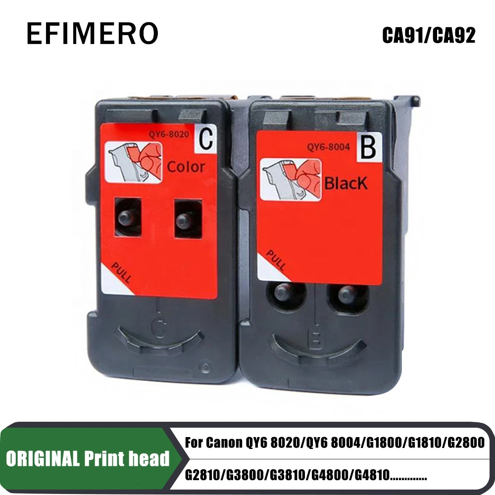 CA91 CA92 Printer Printhead for Canon G1800 G1810 G2800 G2810 G3800 G3810 G4800 G4810 QY6-8004 QY6-8020 Printer Head
CA91 CA92 Printer Printhead for Canon G1800 G1810 G2800 G2810 G3800 G3810 G4800 G4810 QY6-8004 QY6-8020 Printer Head