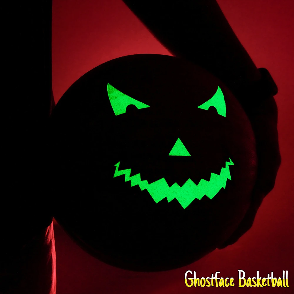 Флуоресцентный баскетбольный мяч Ghost Face для Хэллоуина, креативный, износостойкий, полиуретановый, светящийся, для баскетбольной игры, тренировочный мяч
Флуоресцентный баскетбольный мяч Ghost Face для Хэллоуина, креативный, износостойкий, полиуретановый, светящийся, для баскетбольной игры, тренировочный мяч
