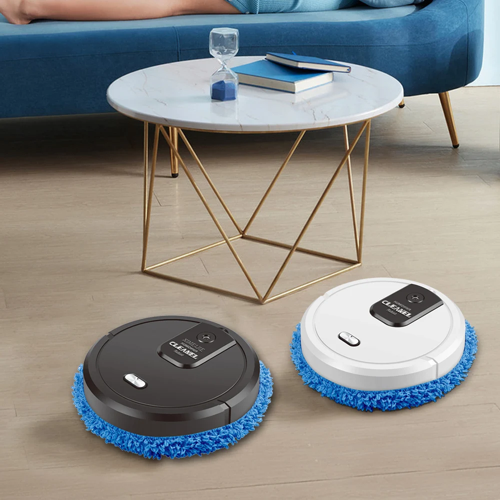 

Mopping Robot Cleaner Sweeping Machine 2in1 Dry And Wet Mop For Floor Rechargeable Sweeping Robot
